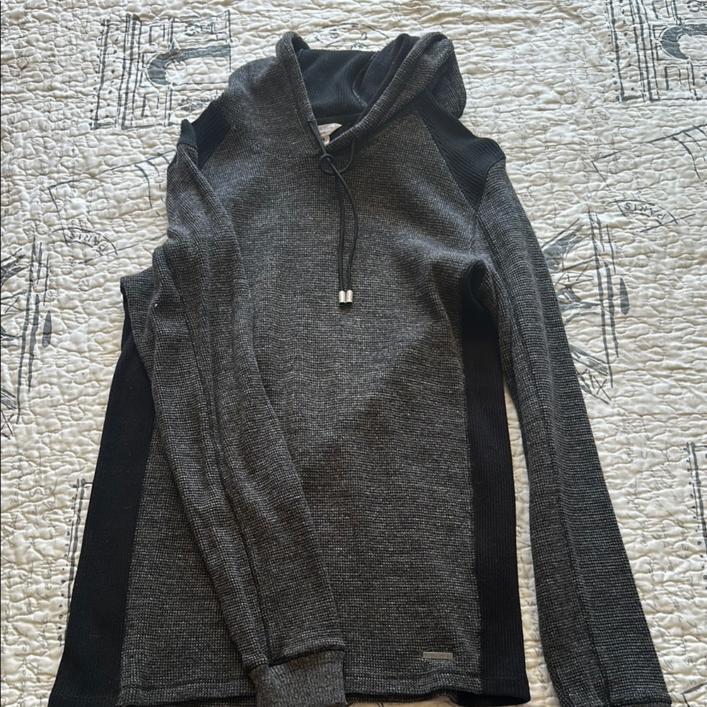 Calvin Klein Charcoal and Black Hoodie